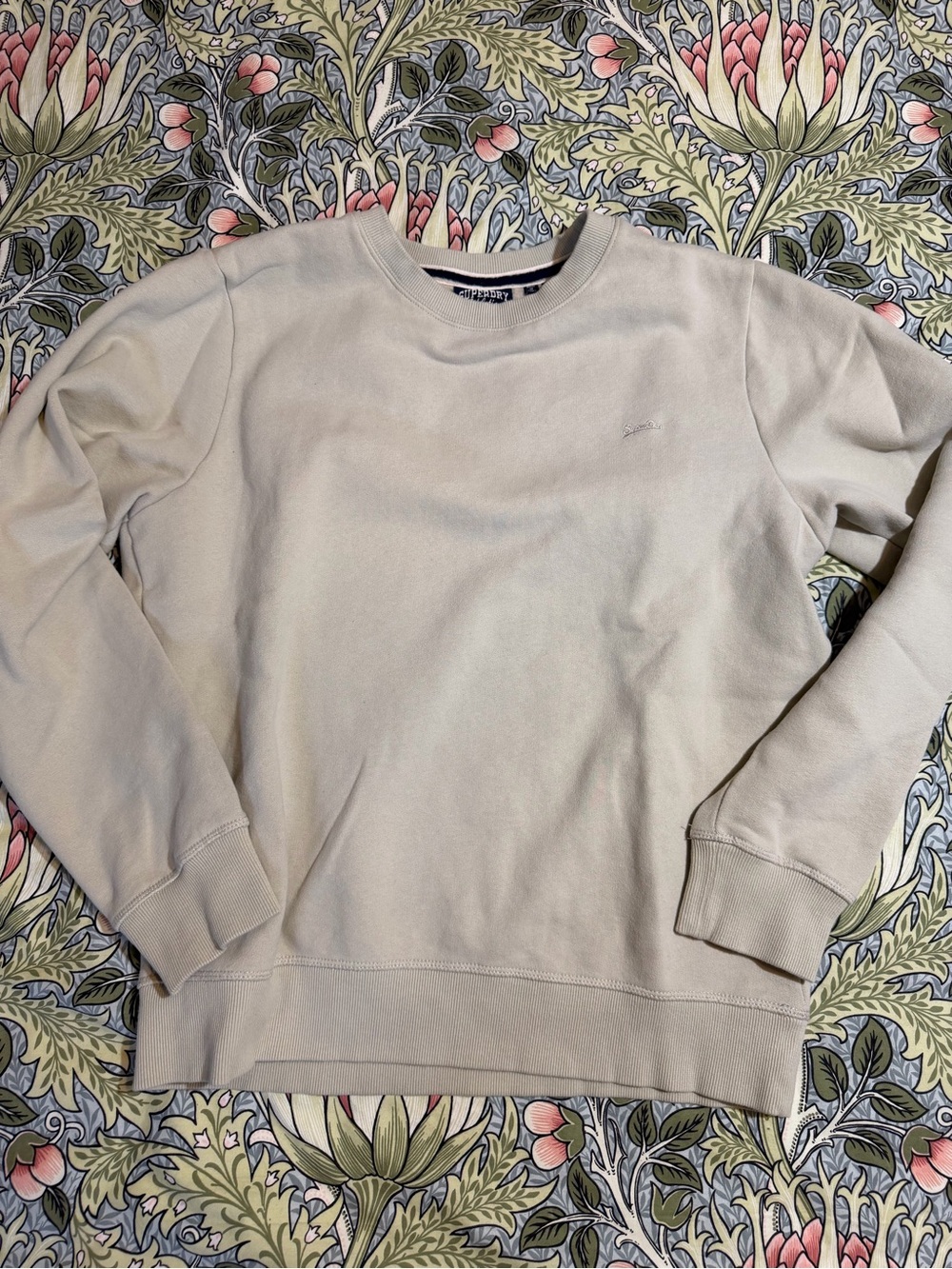 Superdry Men's Crewneck Sweatshirt in Beige - Classic Casual Size XL
